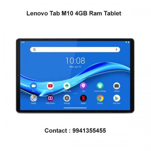 Lenovo Tab M10 4GB Ram Tablet price in hyderabad, telangana, nellore, vizag, bangalore