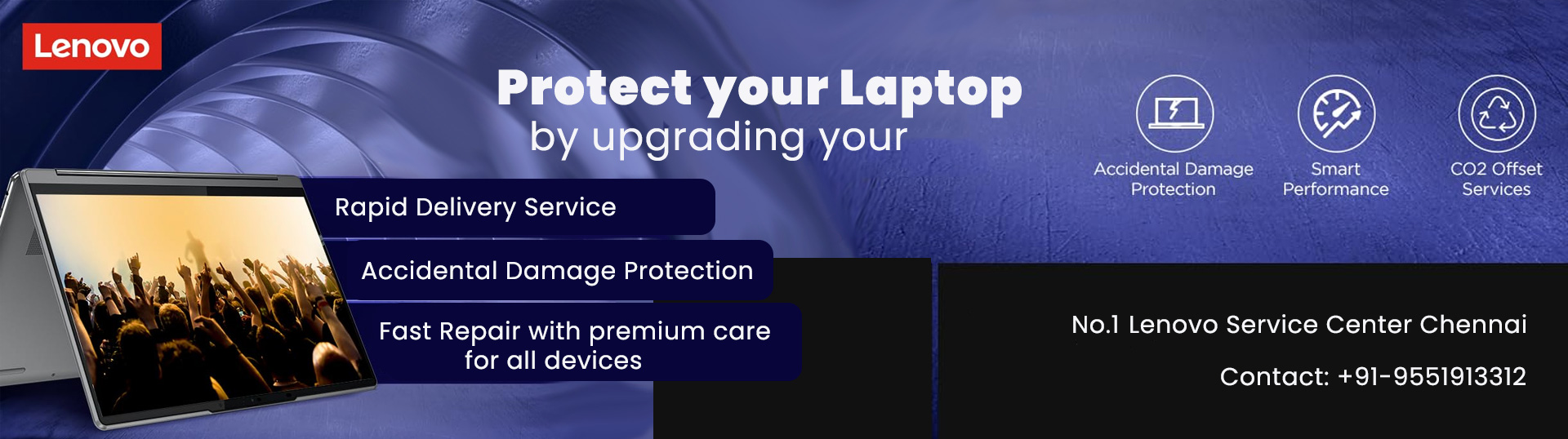 lenovo broken laptop panel service