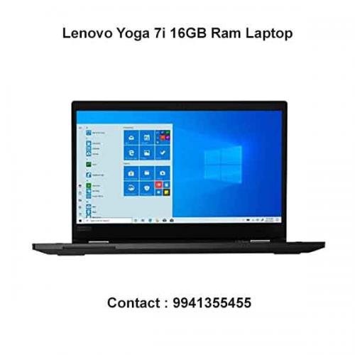 Lenovo Yoga 7i 16GB Ram Laptop price in hyderabad, telangana, nellore, vizag, bangalore