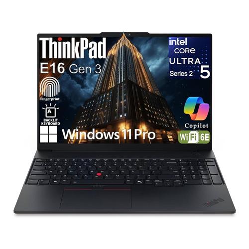 Lenovo ThinkPad E16 Intel Core Ultra 5 Windows 11 Laptop price in hyderabad, telangana, nellore, vizag, bangalore